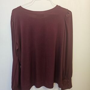 Karl Lagerfeld Deep Burgundy Blouse